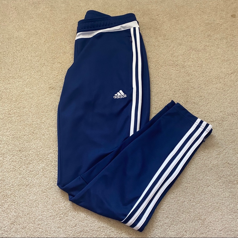 Navy Adidas Climacool Track Soccer Pants EUC!